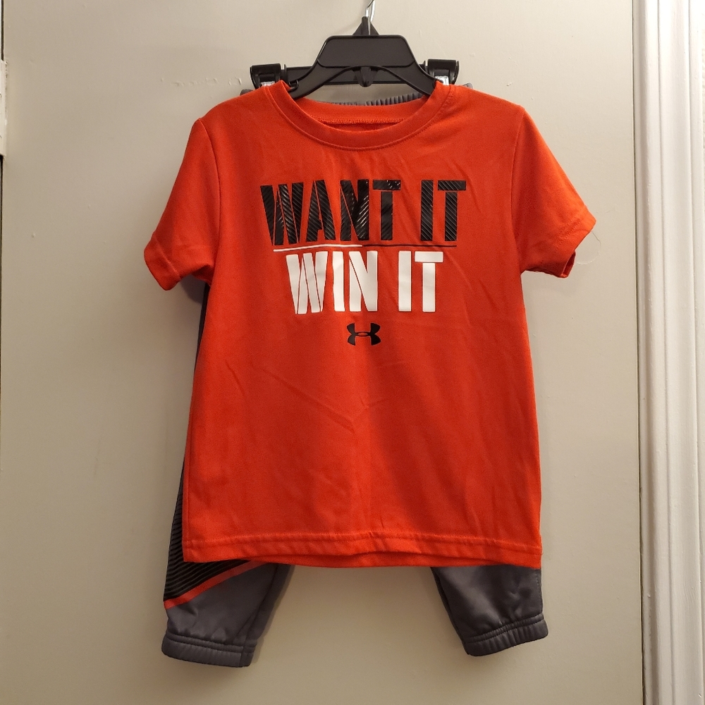 Under armour set (shirt and pants)